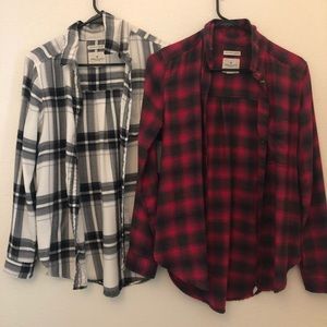 XS American Eagle Plaid Shirts